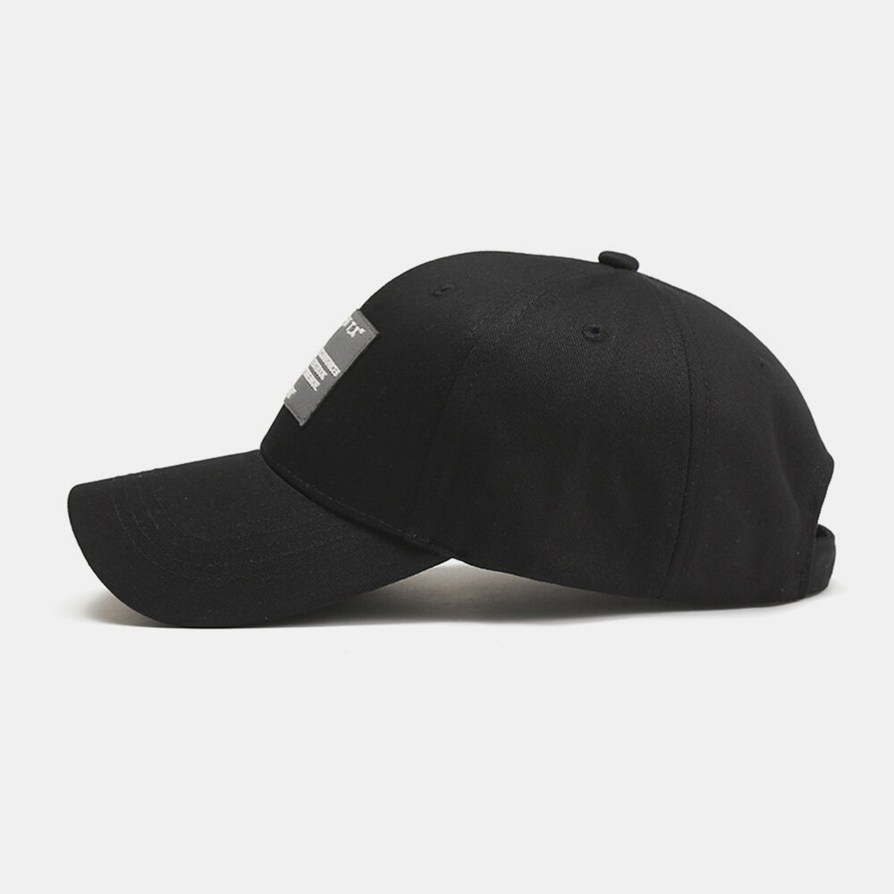 Unisex Bomull Solid Bokstavmønster Lapp Justerbar Solkrem Baseballcaps