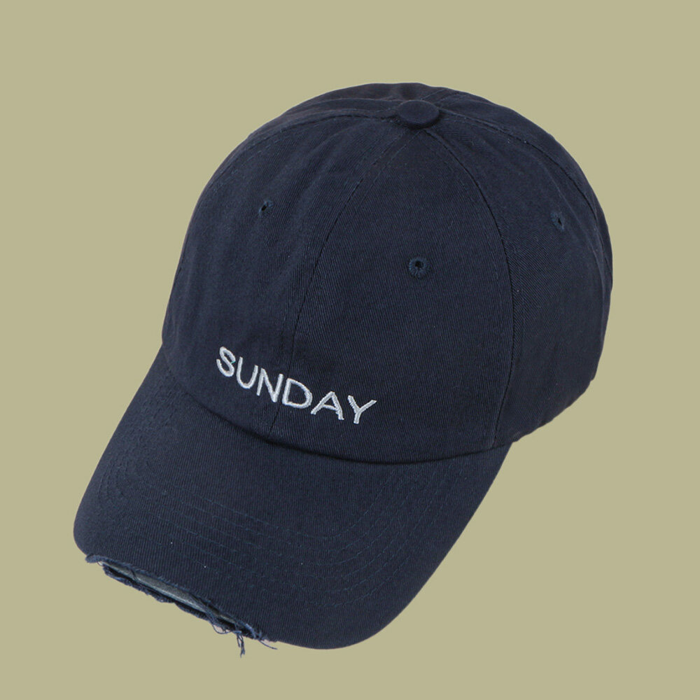 Unisex Bomullsbrevbroderi Med Brukket Hullmontert Caps Hip Hop Street Sunshade Baseballcaps