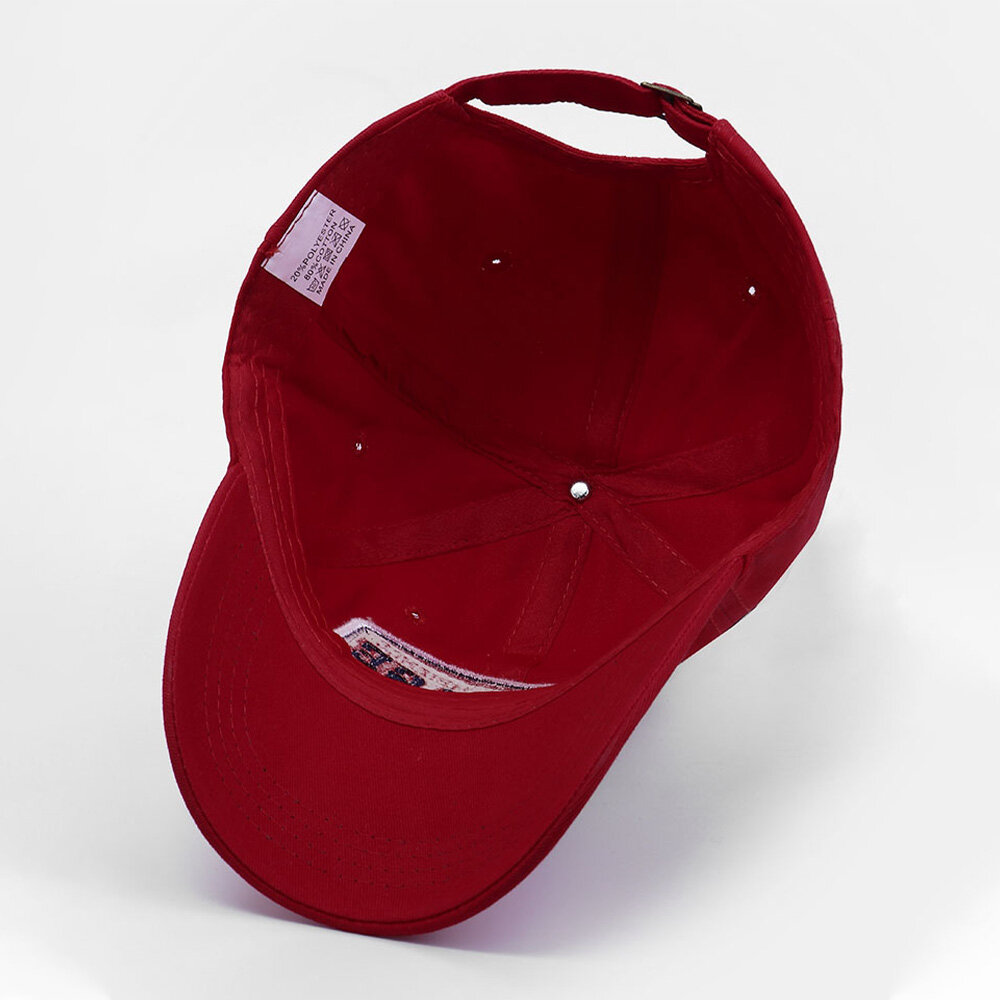 Unisex Bomullsbrevbroderilapp All-match Solkrem Baseballcaps