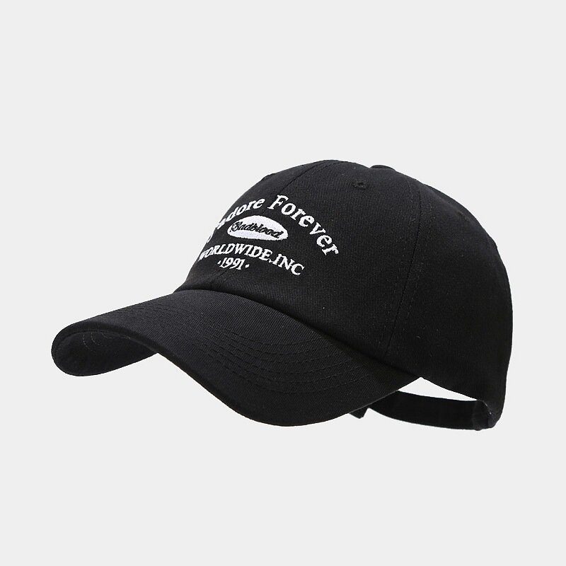 Unisex Bomullsbroderi Logo Letter Myk Uformell Utendørs Solseil Justerbare Parhater Baseballhatter