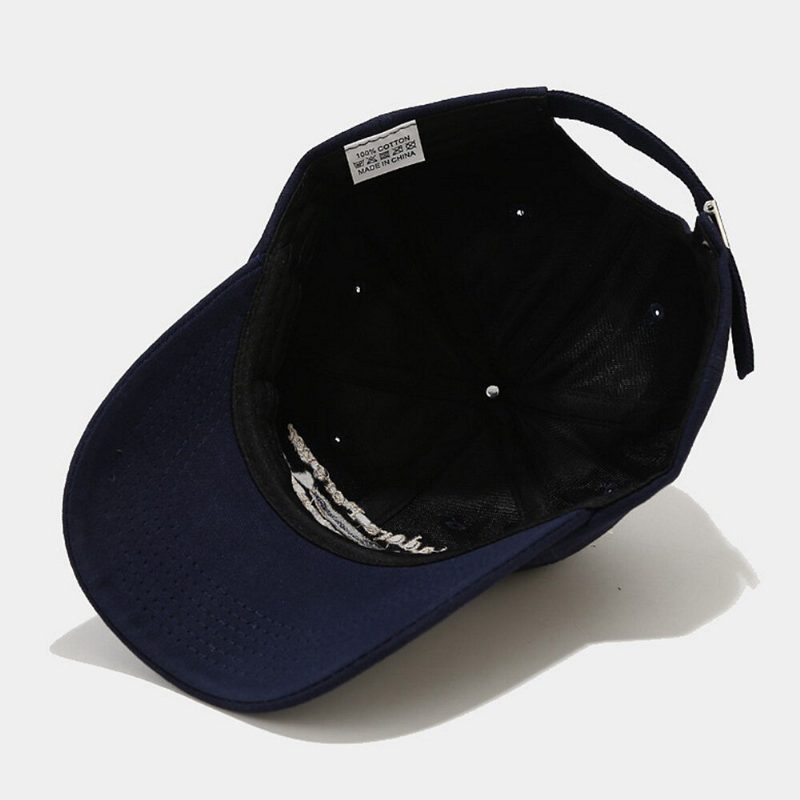 Unisex Bomullsbroderi Logo Letter Myk Uformell Utendørs Solseil Justerbare Parhater Baseballhatter