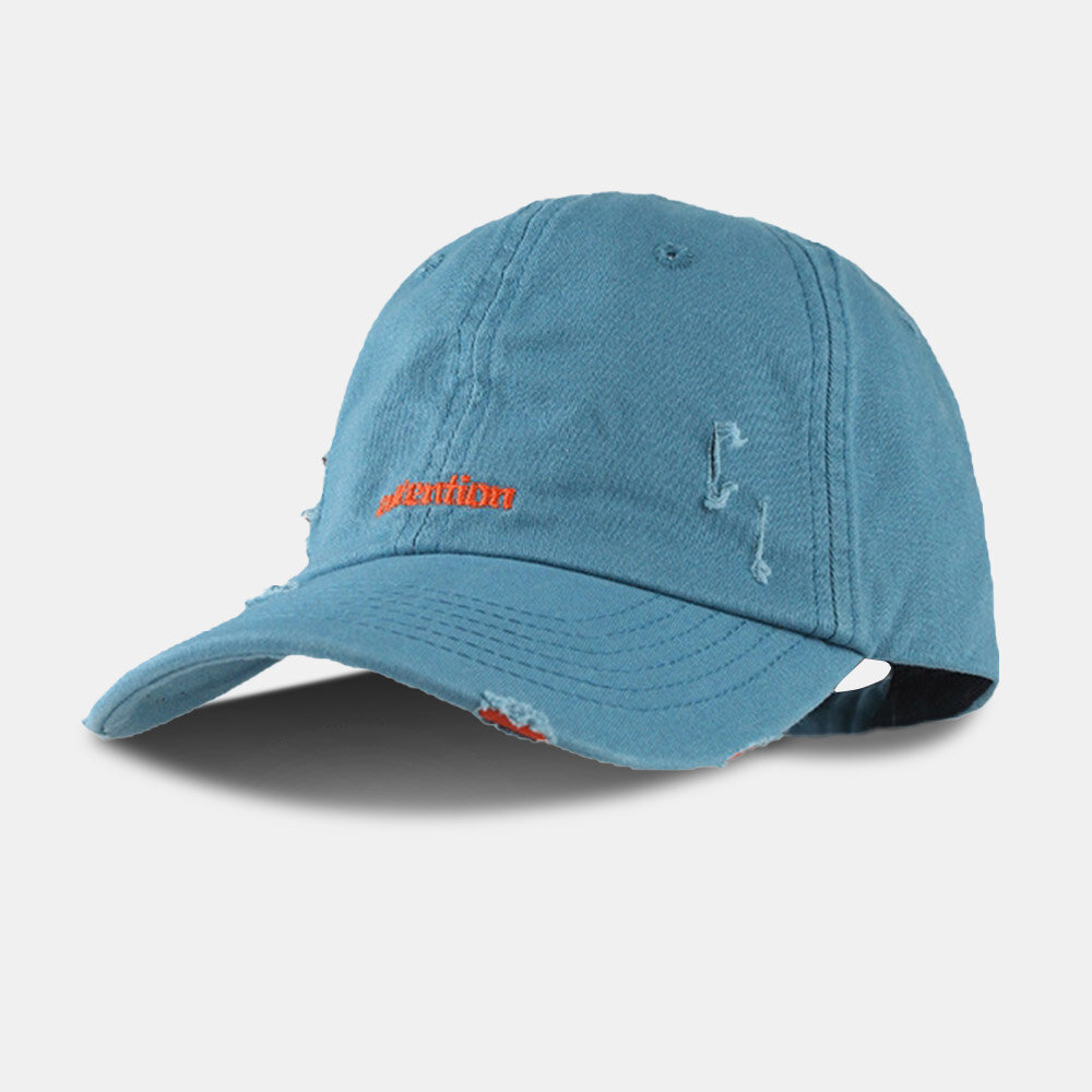 Unisex Brevbroderi Baseballcaps Bomull Ensfarget Mote Matchende Avslappet Justerbar Caps