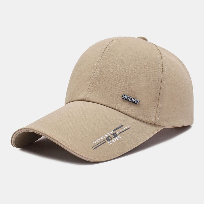 Unisex Casual Canvas Forleng Rand Vesker Brem Baseballcaps Utendørs Sykling Fiske Solskjerm Justerbar Hatt