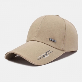 Unisex Casual Canvas Forleng Rand Vesker Brem Baseballcaps Utendørs Sykling Fiske Solskjerm Justerbar Hatt