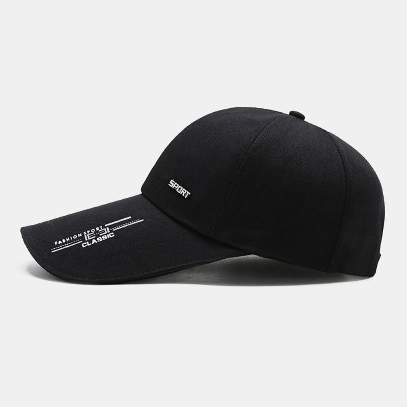 Unisex Casual Canvas Forleng Rand Vesker Brem Baseballcaps Utendørs Sykling Fiske Solskjerm Justerbar Hatt