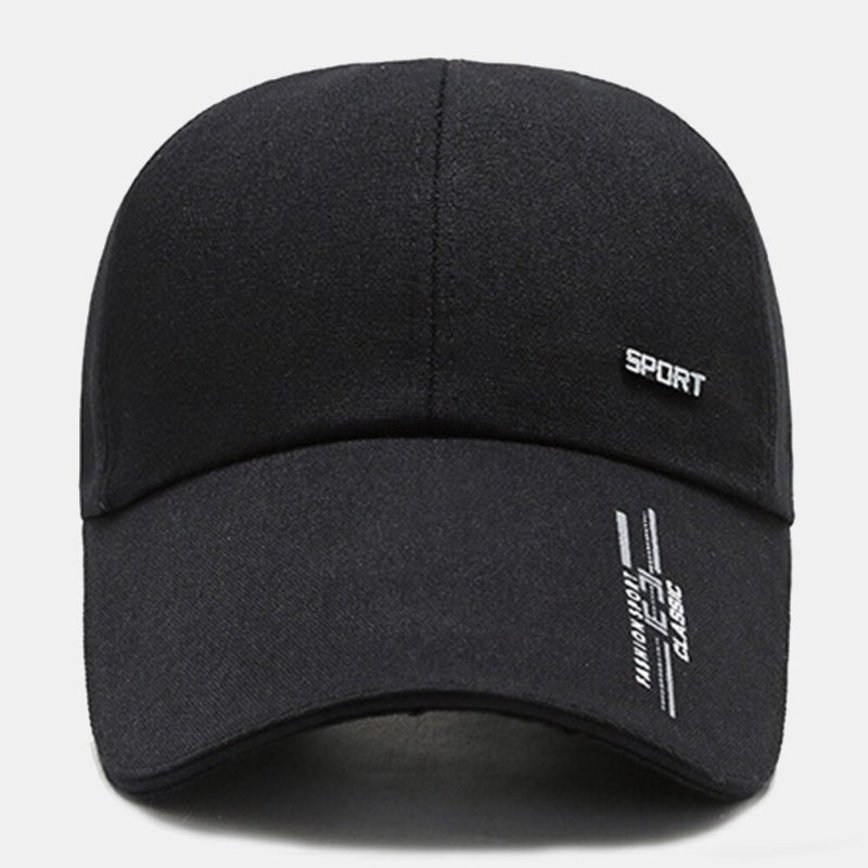 Unisex Casual Canvas Forleng Rand Vesker Brem Baseballcaps Utendørs Sykling Fiske Solskjerm Justerbar Hatt