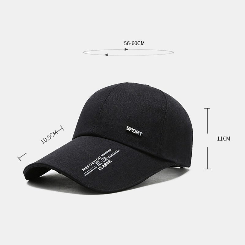 Unisex Casual Canvas Forleng Rand Vesker Brem Baseballcaps Utendørs Sykling Fiske Solskjerm Justerbar Hatt