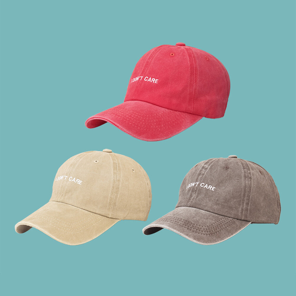 Unisex Ensfarget Solskjermhatt Med Bred Brem Sommer Uformell Vill Baseball Cap Twill Cap