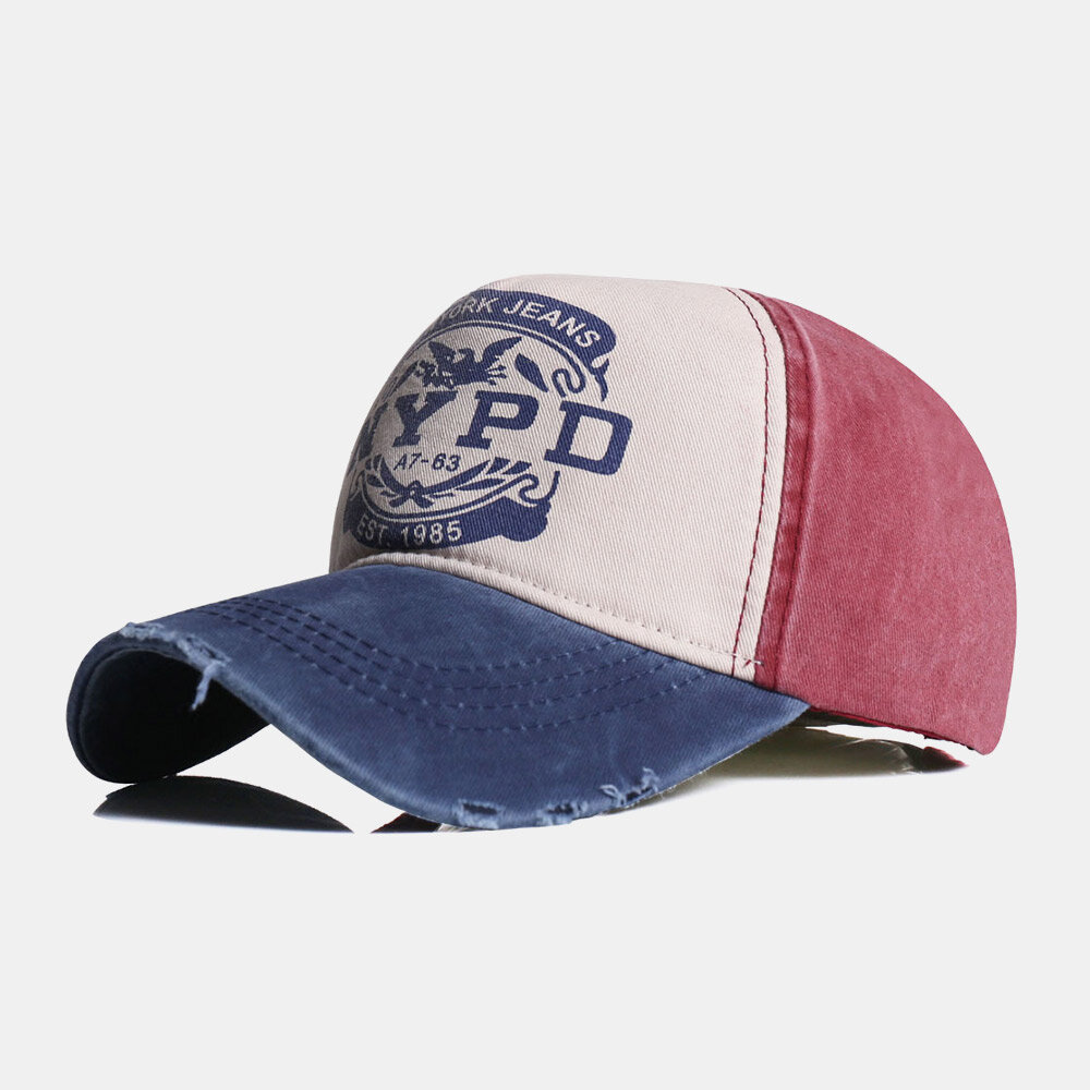 Unisex Fabrikat Gammelt Brev Eagle Trykt Kypert Caps Sommer Reise Solseil Baseball Caps