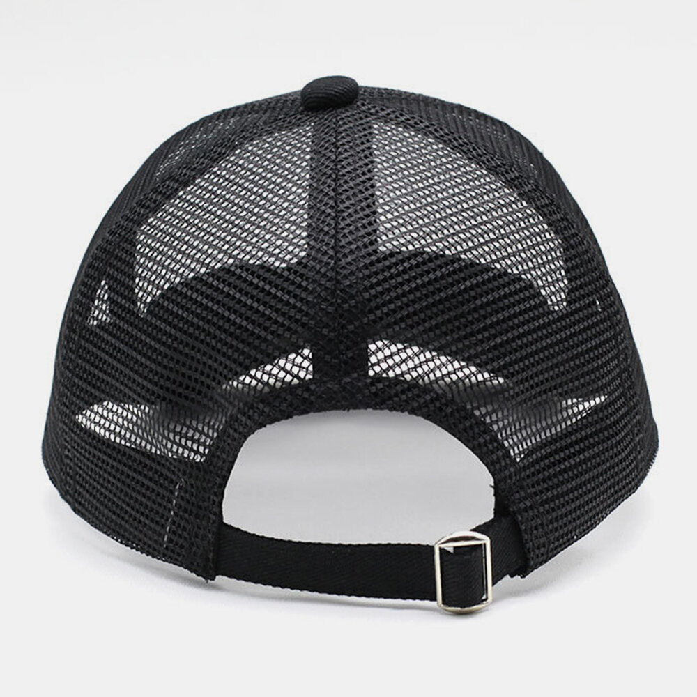 Unisex Full Mesh Pustende Justerbare Baseballcapser Med Kort Kurve