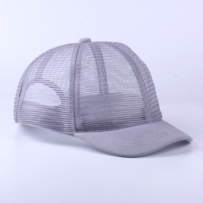 Unisex Full Mesh Pustende Justerbare Baseballcapser Med Kort Kurve