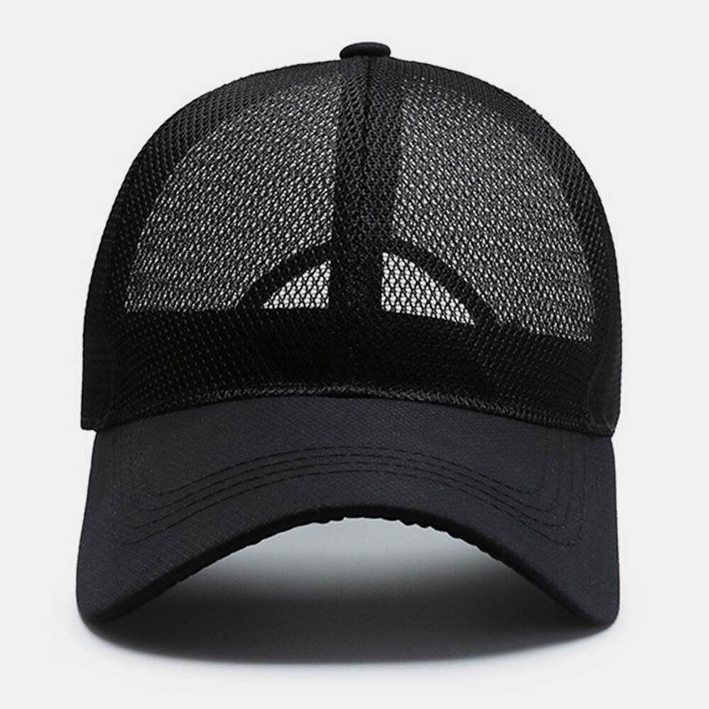 Unisex Full Mesh Pustende Utendørs Fritidssolskjerm Baseballhatter