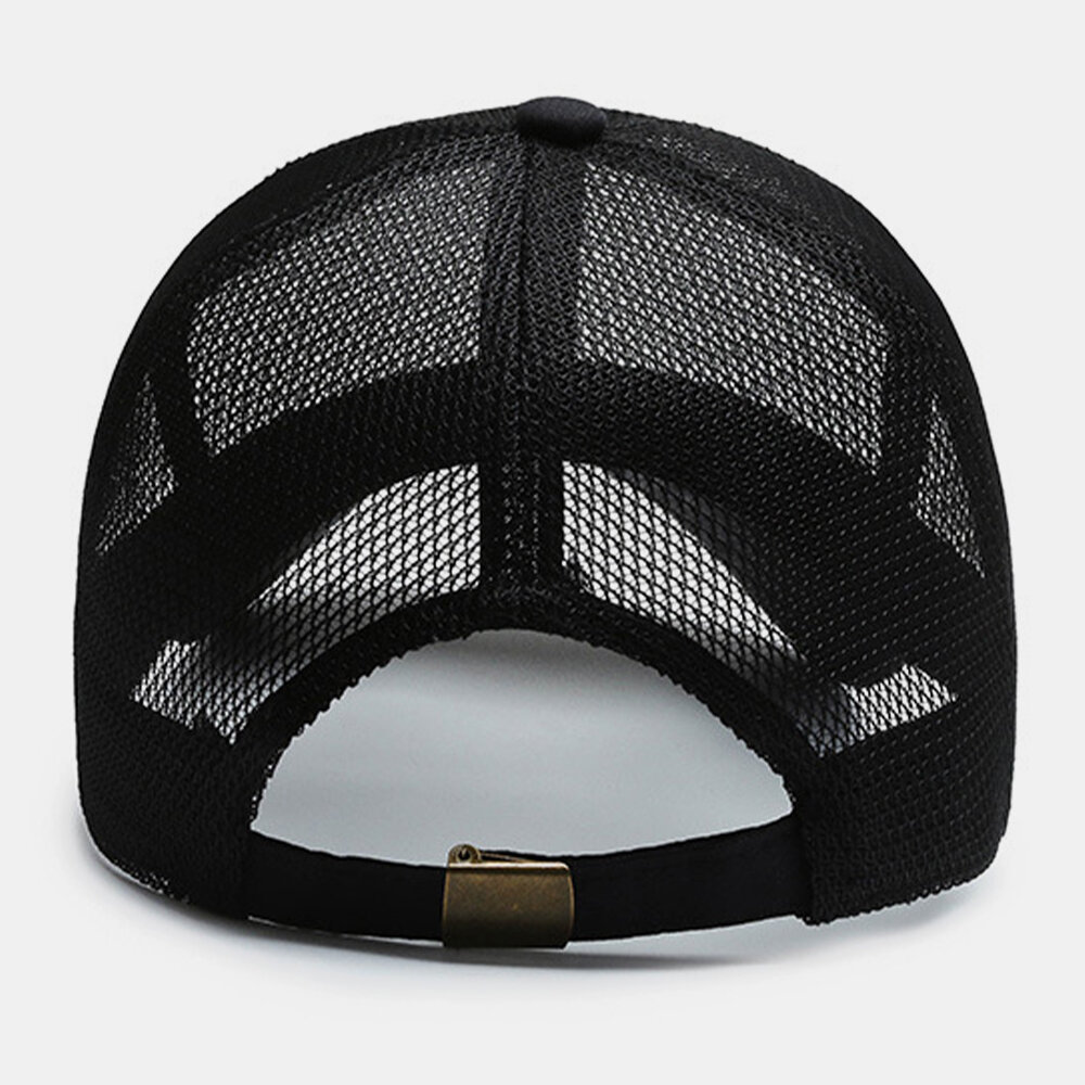 Unisex Full Mesh Pustende Utendørs Fritidssolskjerm Baseballhatter