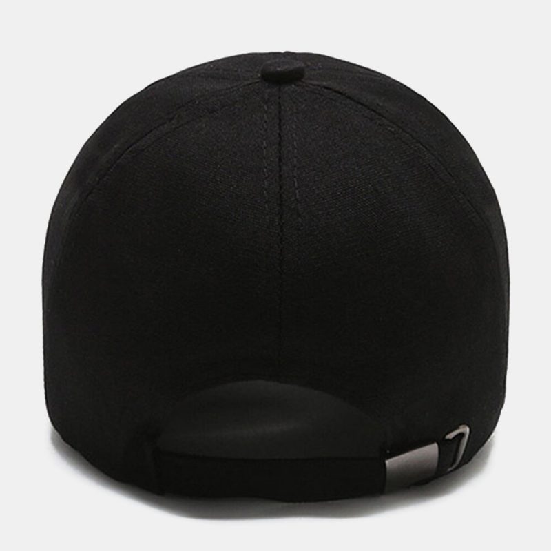 Unisex Lerret Ensfarget Bokstavmønster Baseball Cap Vår Sommer Uformell Vill Utendørs Fiske Solskjermhatt