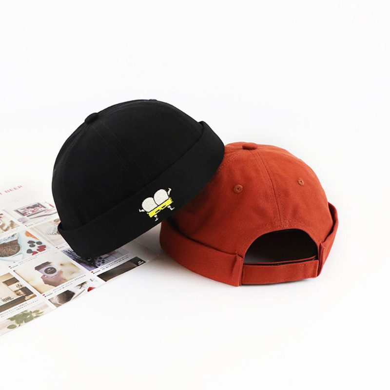 Unisex Melonhatt Sommer Tynn Seksjon Hip Hop Utleier Lue Retro Fritidsgater Uten Kant