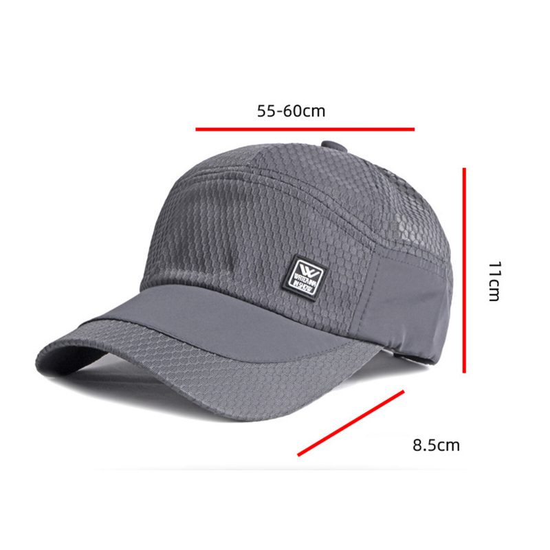 Unisex Polyester Uformelt Utendørs Fiske Pustende Justerbar Hurtigtørrende Solskjerm Baseballhatter