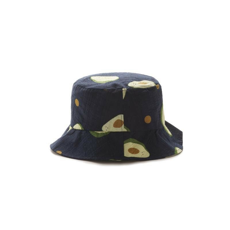 Unisex Sommer Avocado Fisherman Hatter Bøttelue Outdoor Travel Sun Hat