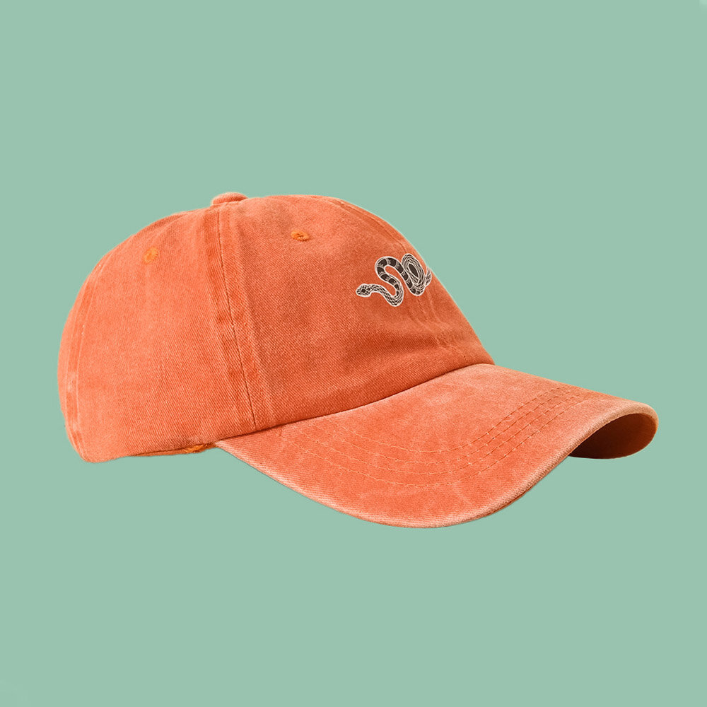 Unisex Vasket Bomull Baseballcaps Slangemønster Utskrift Sommer Utendørs Uformelt Solhatt