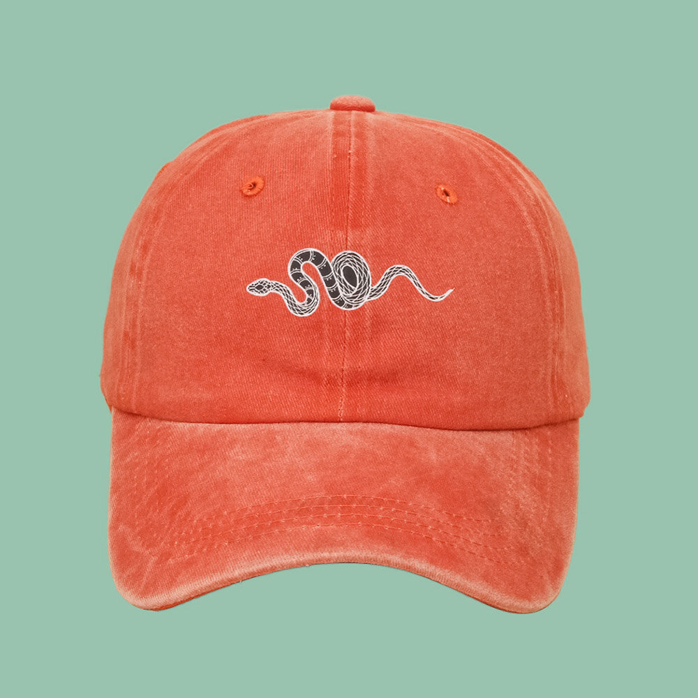 Unisex Vasket Bomull Baseballcaps Slangemønster Utskrift Sommer Utendørs Uformelt Solhatt