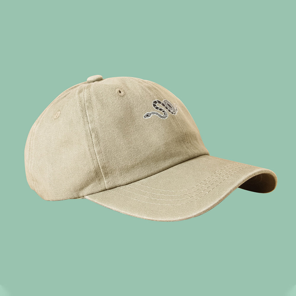 Unisex Vasket Bomull Baseballcaps Slangemønster Utskrift Sommer Utendørs Uformelt Solhatt