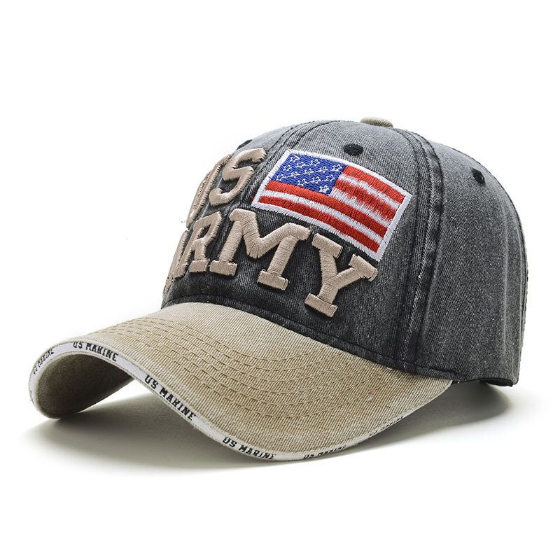 Unisex Vintage Patriotisk Baseballcaps Stilig Distressed American Flag Cap Hatter