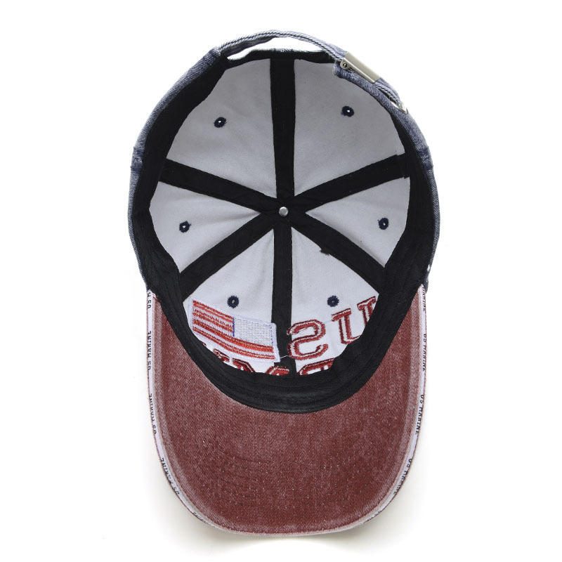 Unisex Vintage Patriotisk Baseballcaps Stilig Distressed American Flag Cap Hatter