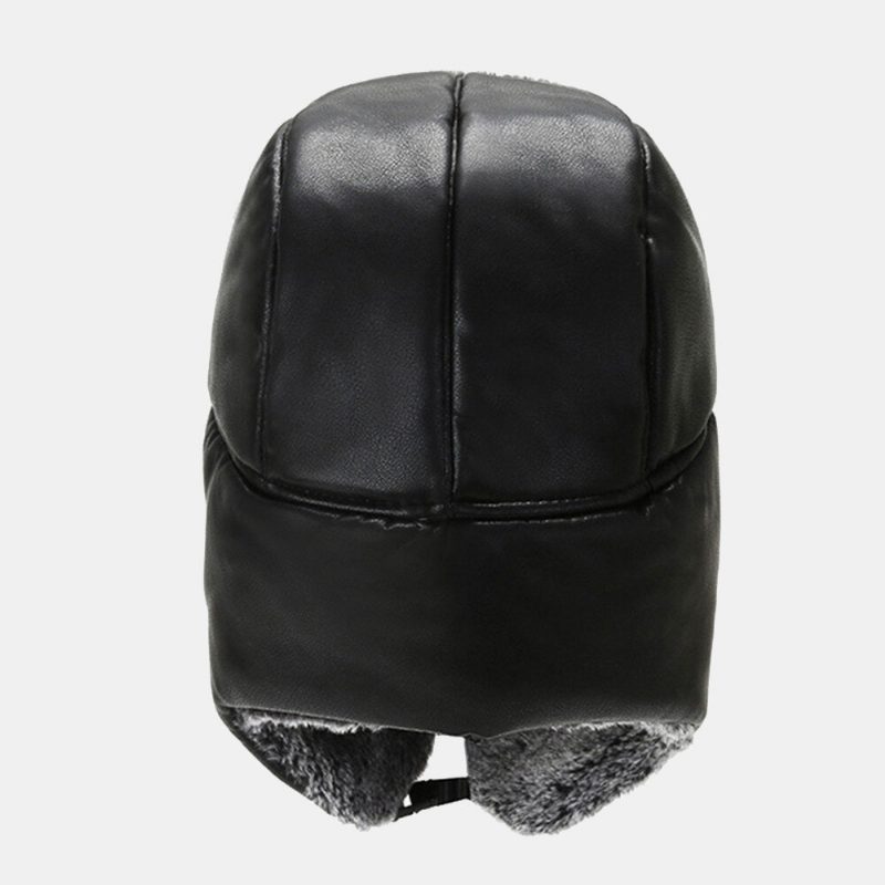 Unisex Vinter Thicken Warm Trapper Hatter Avtakbar Maske Gardin Utendørs Vindtett Hørselvern Russisk Lue Ushanka Lue