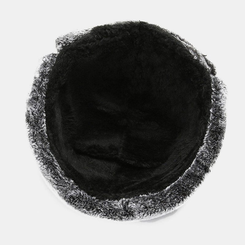 Unisex Vinter Thicken Warm Trapper Hatter Avtakbar Maske Gardin Utendørs Vindtett Hørselvern Russisk Lue Ushanka Lue