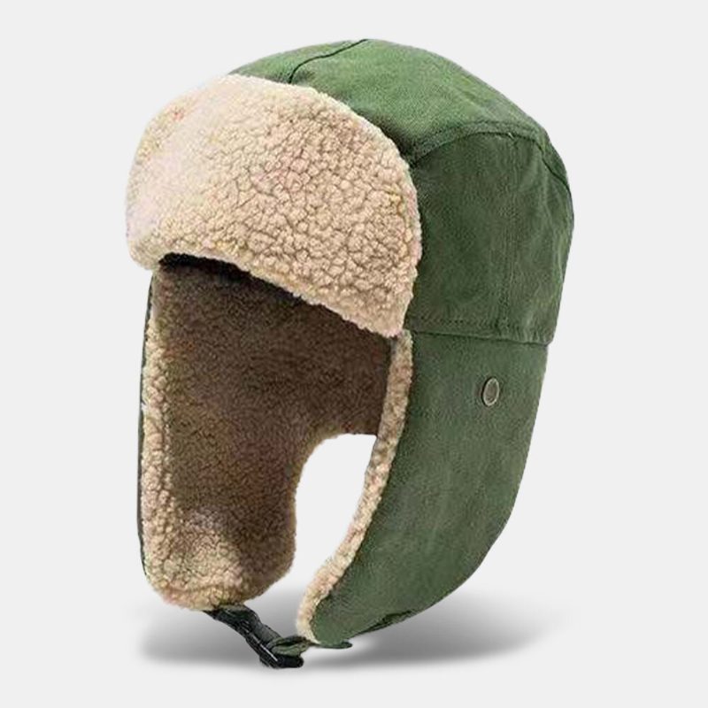 Unisex Vinter Varm Ørebeskyttelse Trapper Hatter Outdoor Casual Vindtett Kul Beskyttelse Russisk Lue Ushanka Lue